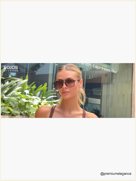 Retro Aviator Sunglasses Rectangle UV400 Unisex main image 7